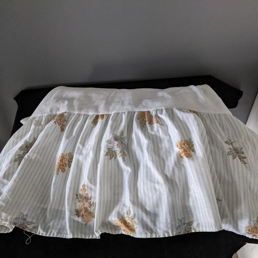 Vintage Gloria Vanderbilt Cottage Rose Twin Bedding